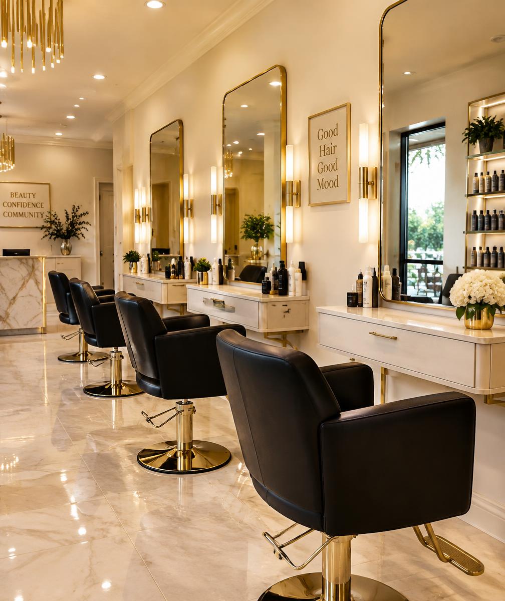Interior del salón Norma Peluquería Deluxe